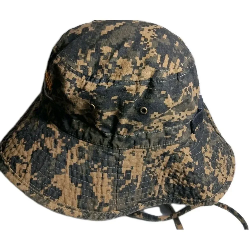 St. Germain By Jhats Bucket Hat Digital Camo Cap Fishing Boonie Size 58 CM